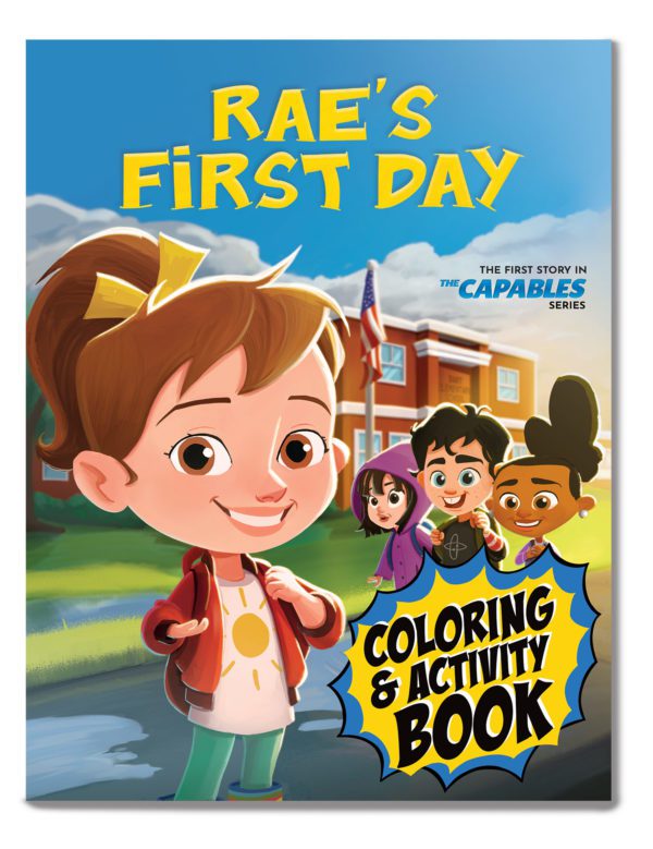 Rae's First Day Coloring Book Cover